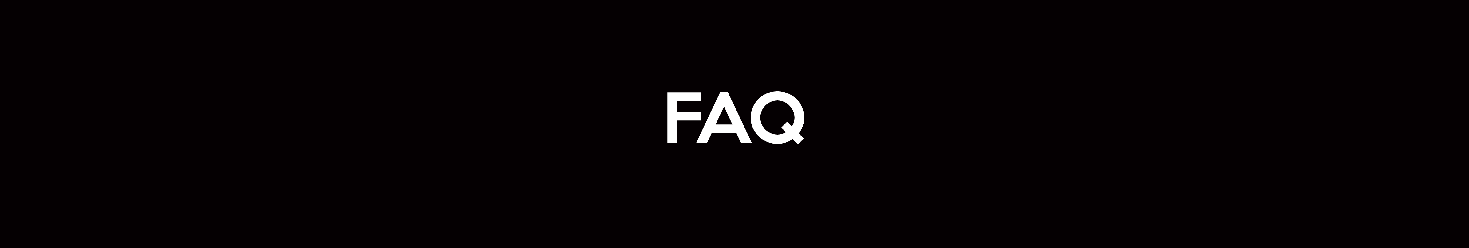 A black background with the word faq written in white.
